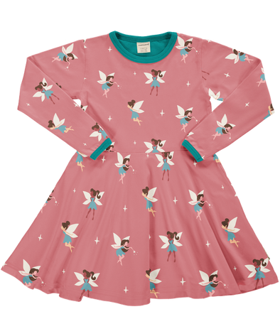 Maxomorra Fairy Organic Cotton Long Sleeved Circle Dress