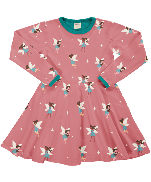 Maxomorra Fairy Organic Cotton Long Sleeved Circle Dress