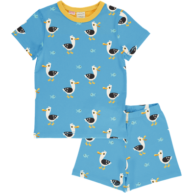 Maxomorra Seagull Organic Cotton Short Pyjamas