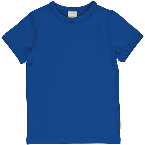 Maxomorra Blue Organic Cotton Short Sleeved Top