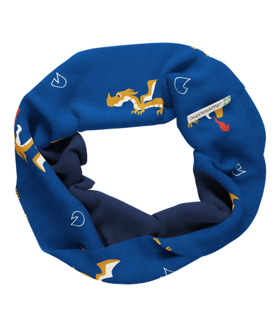 Maxomorra Dragon Lined Tube Scarf