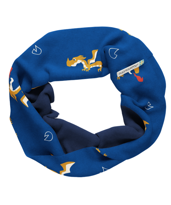 Maxomorra Dragon Lined Tube Scarf