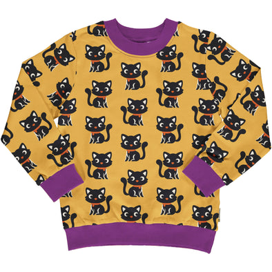 Maxomorra Forest Cat Lined Sweater