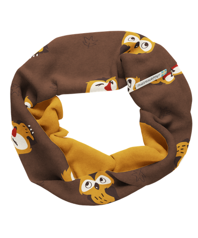 Maxomorra Owl Lined Tube Scarf
