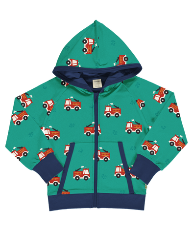 Maxomorra Firetruck Lined Zip Hoodie