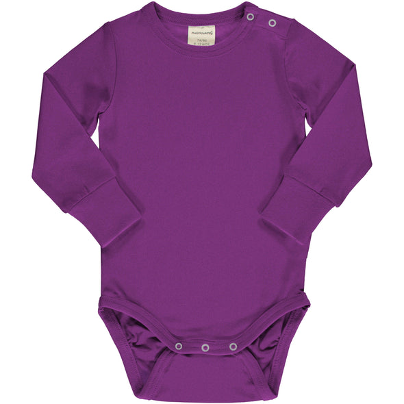 Maxomorra Violet Long Sleeved Bodysuit