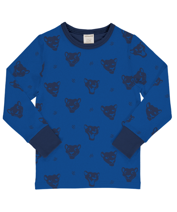 Maxomorra Mono Panther Organic Cotton Long Sleeved Top