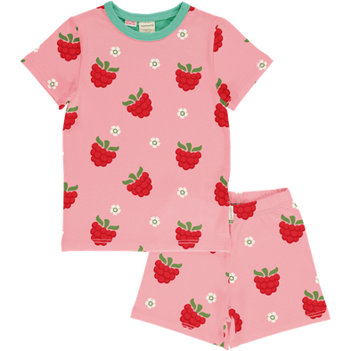 Maxomorra Raspberry Organic Cotton Short Pyjamas