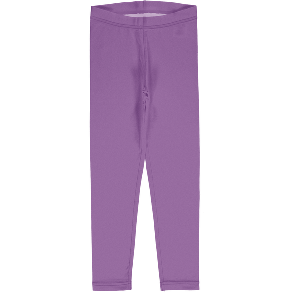 Maxomorra Purple Organic Cotton Solid Leggings
