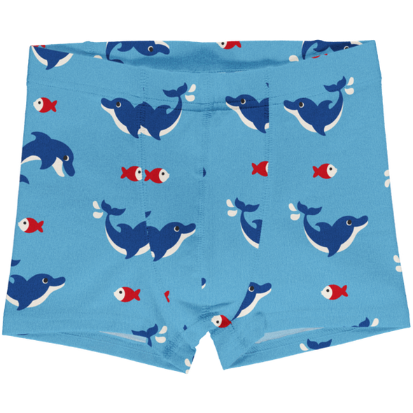 Maxomorra Dolphin Organic Cotton Boxer Shorts