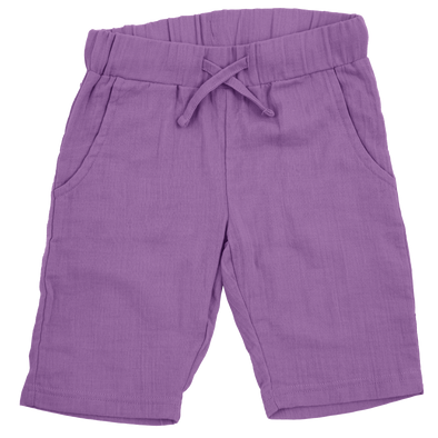 Maxomorra Purple Muslin Knee Shorts
