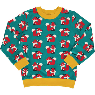 Maxomorra Forest Fox Lined Sweater