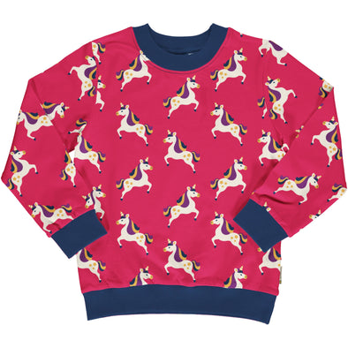 Maxomorra Forest Unicorn Lined Sweater