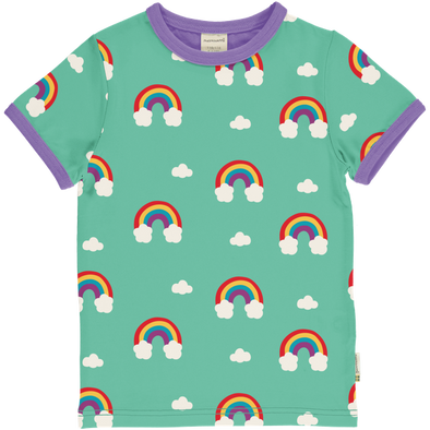 Maxomorra Rainbow Organic Cotton Short Sleeved Top