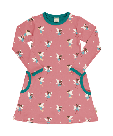 Maxomorra Fairy Organic Cotton Long Sleeved Dress