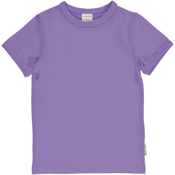 Maxomorra Purple Organic Cotton Short Sleeved Top