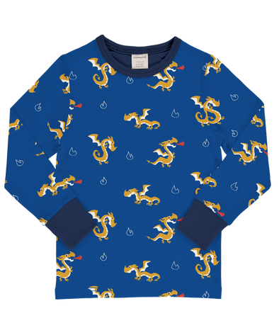 Maxomorra Dragon Organic Cotton Long Sleeved Top