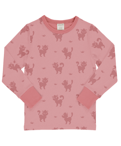 Maxomorra Mono Cat Organic Cotton Long Sleeved Top