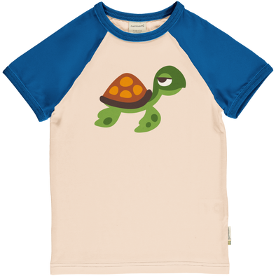 Maxomorra Turtle Organic Cotton Single Print Short Sleeved Top