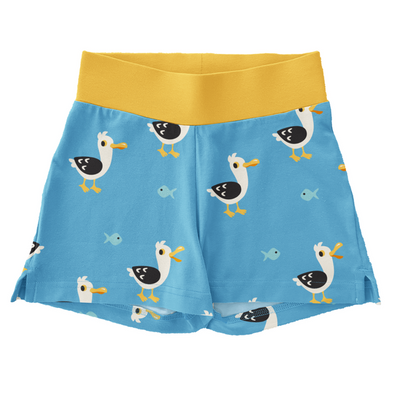 Maxomorra Seagull Organic Cotton Jersey Runner Shorts