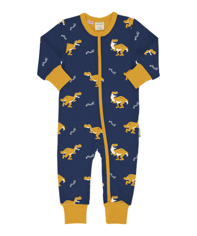 Maxomorra T-Rex Long Sleeved Zip Rompersuit