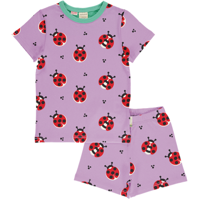 Maxomorra Ladybug Organic Cotton Short Pyjamas