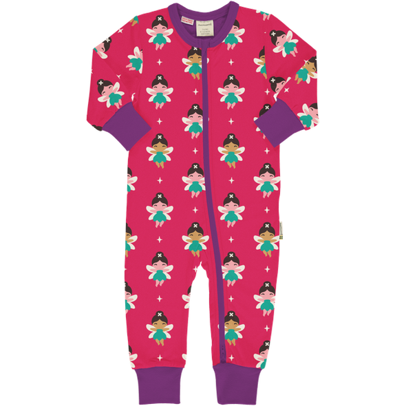 Maxomorra Fairy Organic Cotton Long Sleeved Sleepsuit