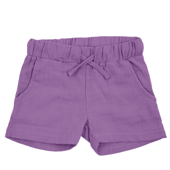 Maxomorra Purple Muslin Shorts