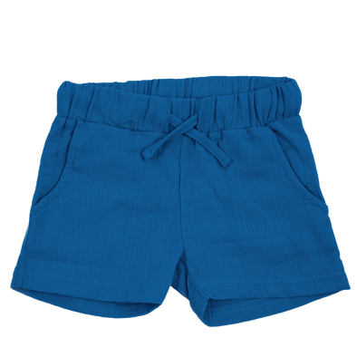 Maxomorra Blue Muslin Shorts