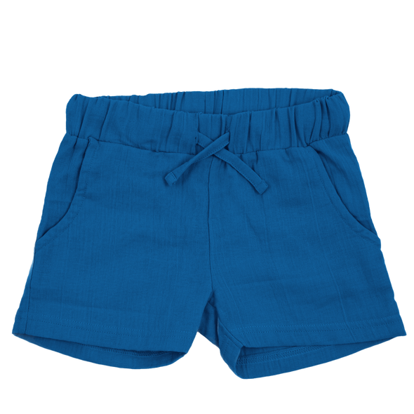 Maxomorra Blue Muslin Shorts