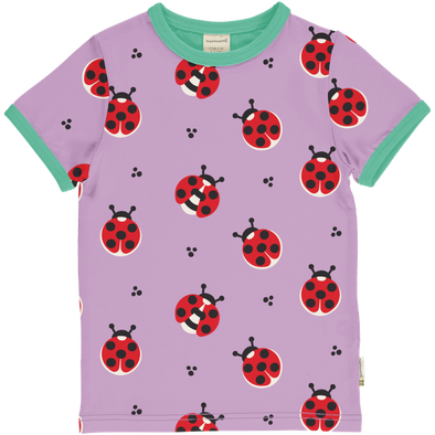 Maxomorra Ladybug Organic Cotton Short Sleeved Top