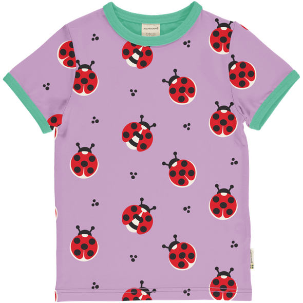 Maxomorra Ladybug Organic Cotton Short Sleeved Top