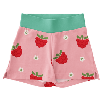 Maxomorra Raspberry Organic Cotton Jersey Runner Shorts