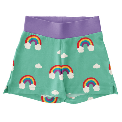 Maxomorra Rainbow Organic Cotton Jersey Runner Shorts