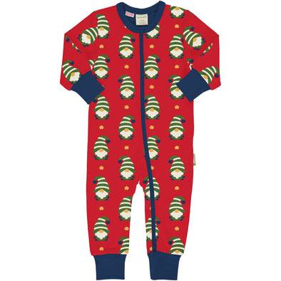 Maxomorra Swedish Santa Organic Cotton Long Sleeved Sleepsuit