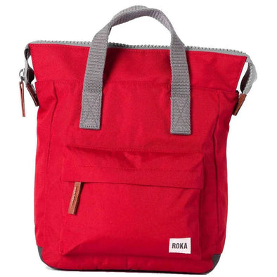 Roka Bantry B Mars Red Recycled Canvas Backpack - Small