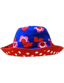 Toby Tiger Heart Flower Reversible Sun Hat