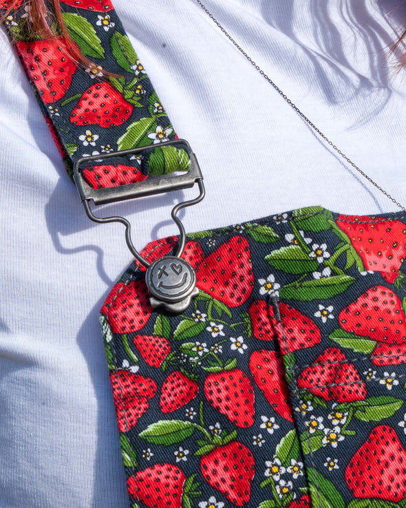 Rebel Romance Strawberry Field Stretch Flared Pinafore