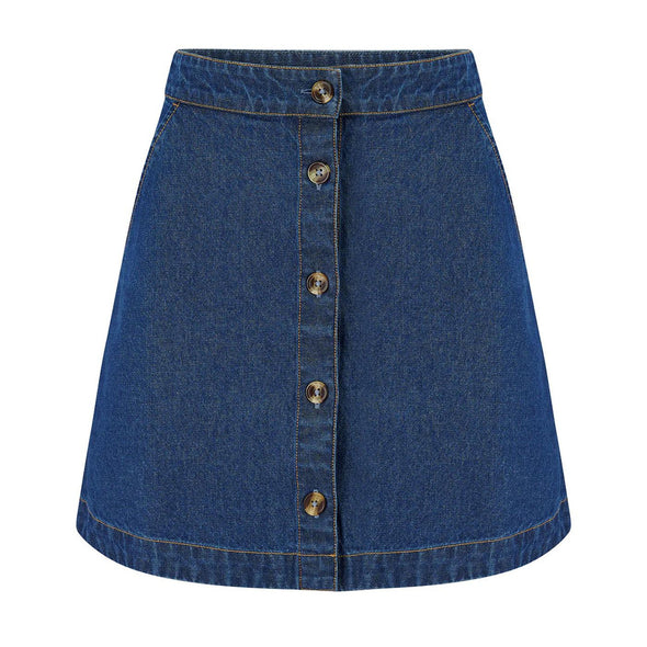 Sugarhill Brighton Trixie Deep Blue Denim Mini Skirt