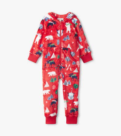 Women's Woofing Christmas Jersey Pajama Set - Little Blue House US
