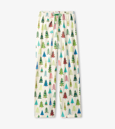 Little Blue House Christmas Trees Women's Jersey Pyjama Bottoms