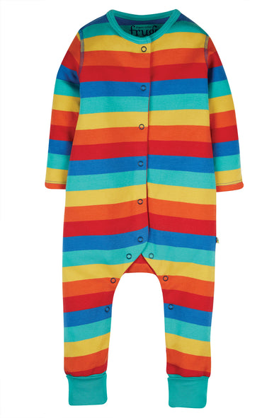 Frugi Rainbow Stripe Riley Romper