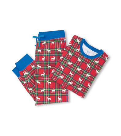 Hatley Men's Elk Plaid Stretch Organic Cotton Pyjamas