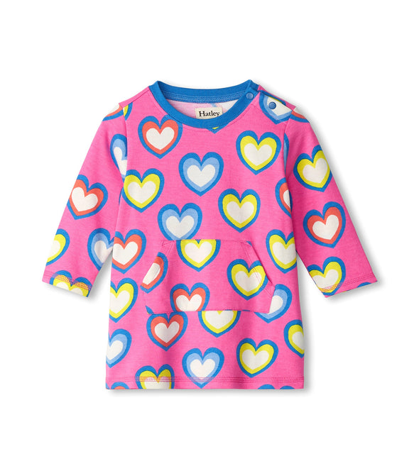 Hatley Big Groovy Hearts Terry Dress