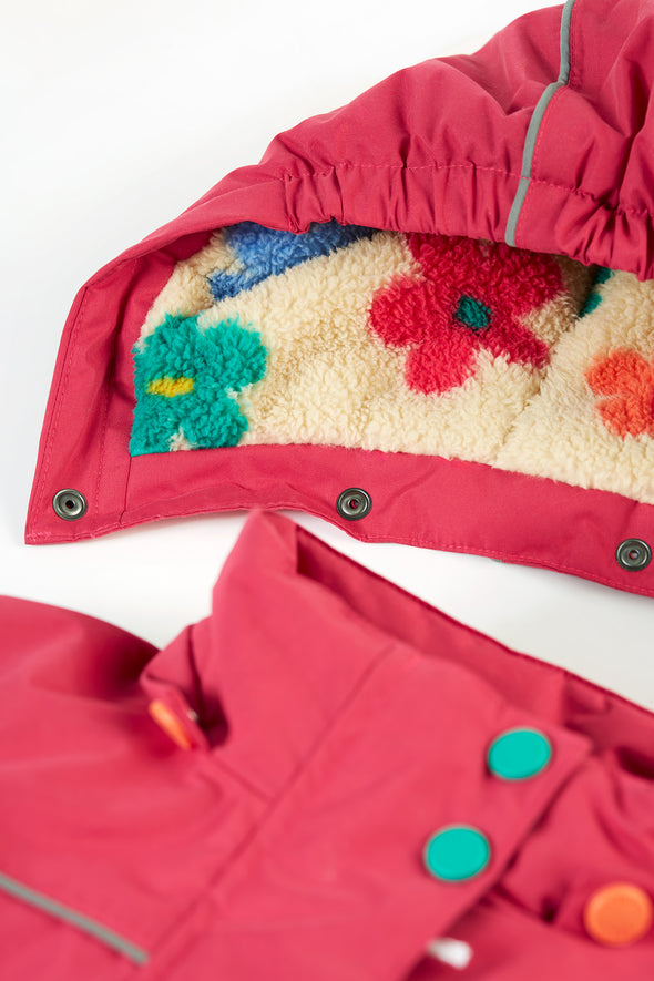 Frugi Snapdragon Flower Pop Rambler Waterproof 3 in 1 Coat