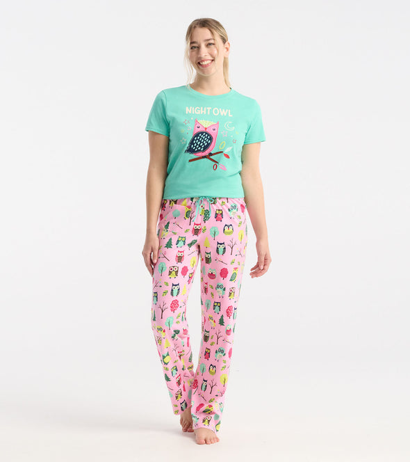 Little Blue House Night Owl Women's Pyjama Tee