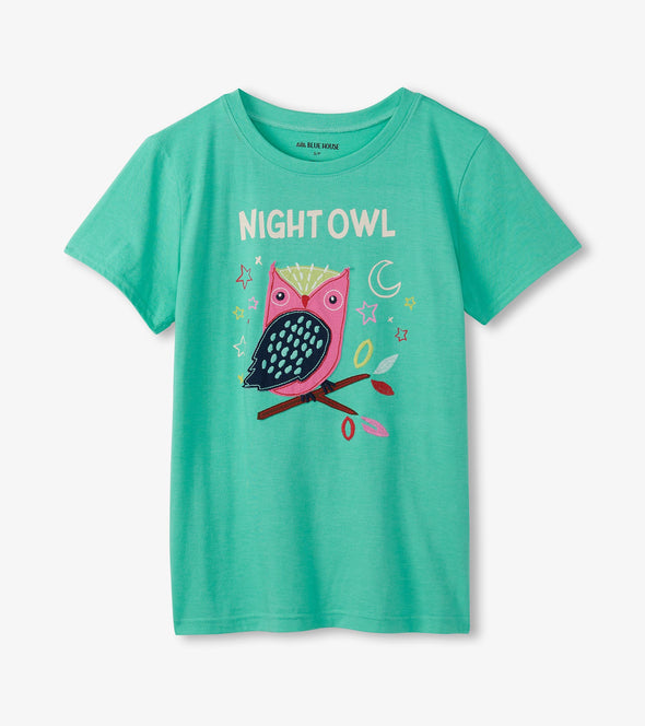 Little Blue House Night Owl Women's Pyjama Tee