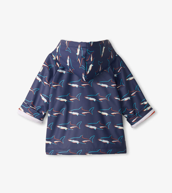 Hatley Sharks Colour Changing Baby Raincoat