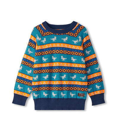 Hatley Dino Knit Raglan Jumper