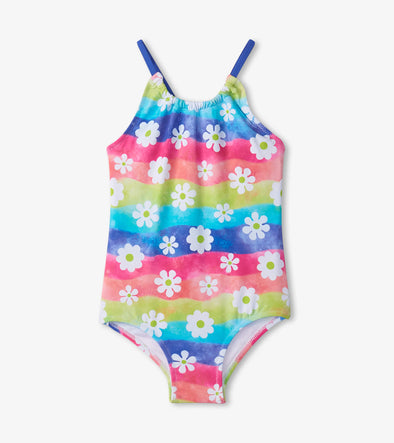 Hatley Rainbow Flower Gathered Swimsuit